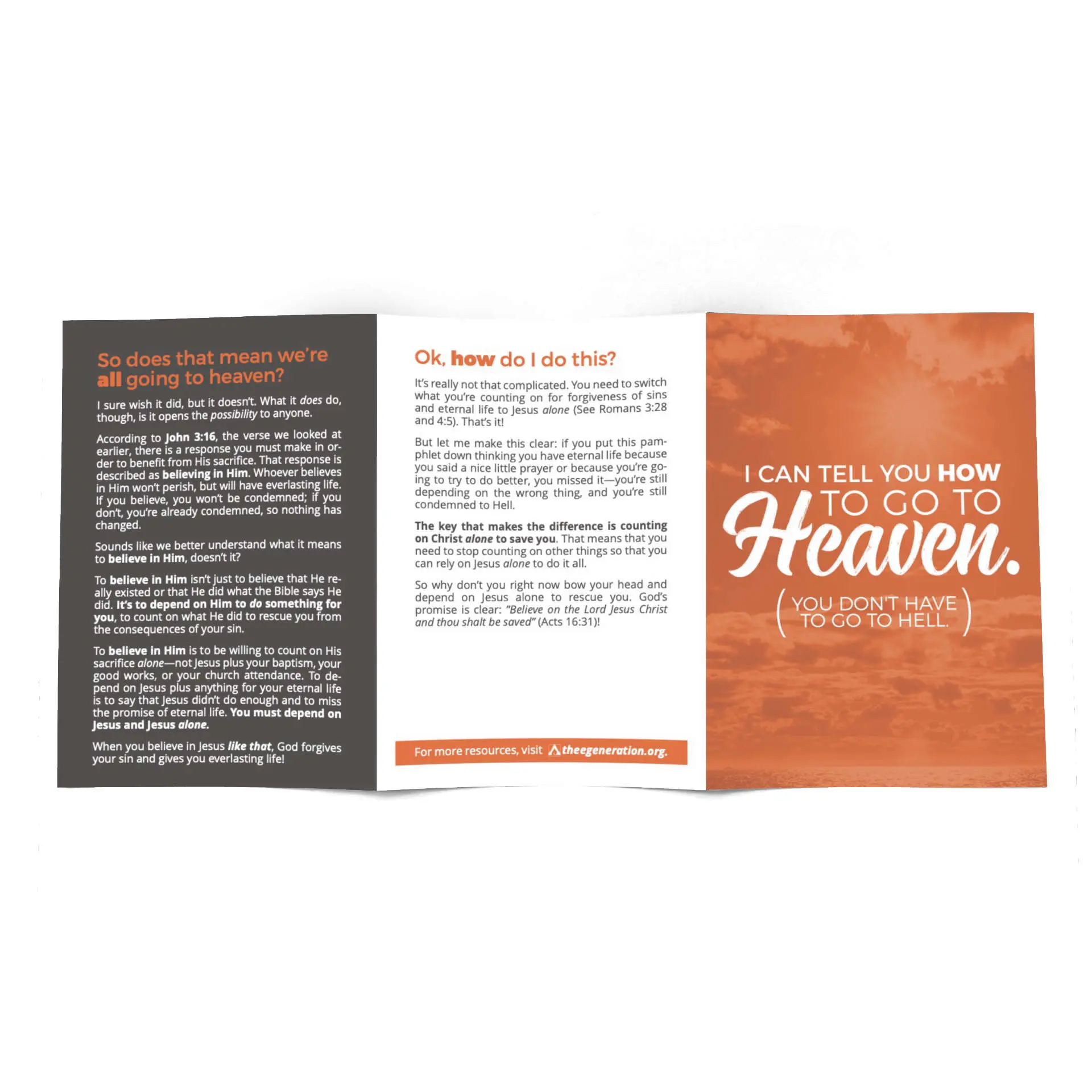 Heaven Tract Rear blank mockup