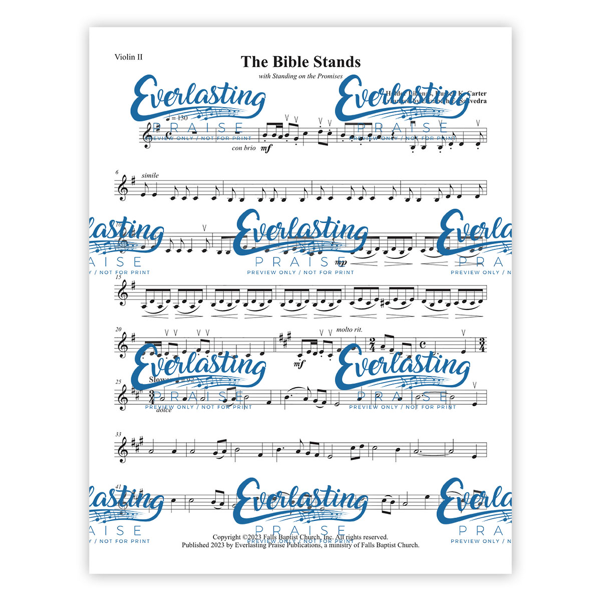 EP-IN-SE-0003_The Bible Stands_CS-JF - Violin II_1 copy