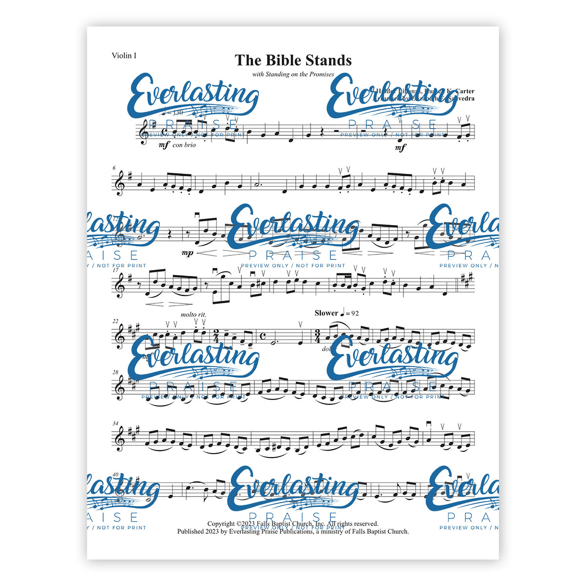 EP-IN-SE-0003_The Bible Stands_CS-JF - Violin I_1 copy
